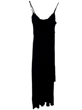5/$50 Black Maxi Slip Dress with Spaghetti Straps